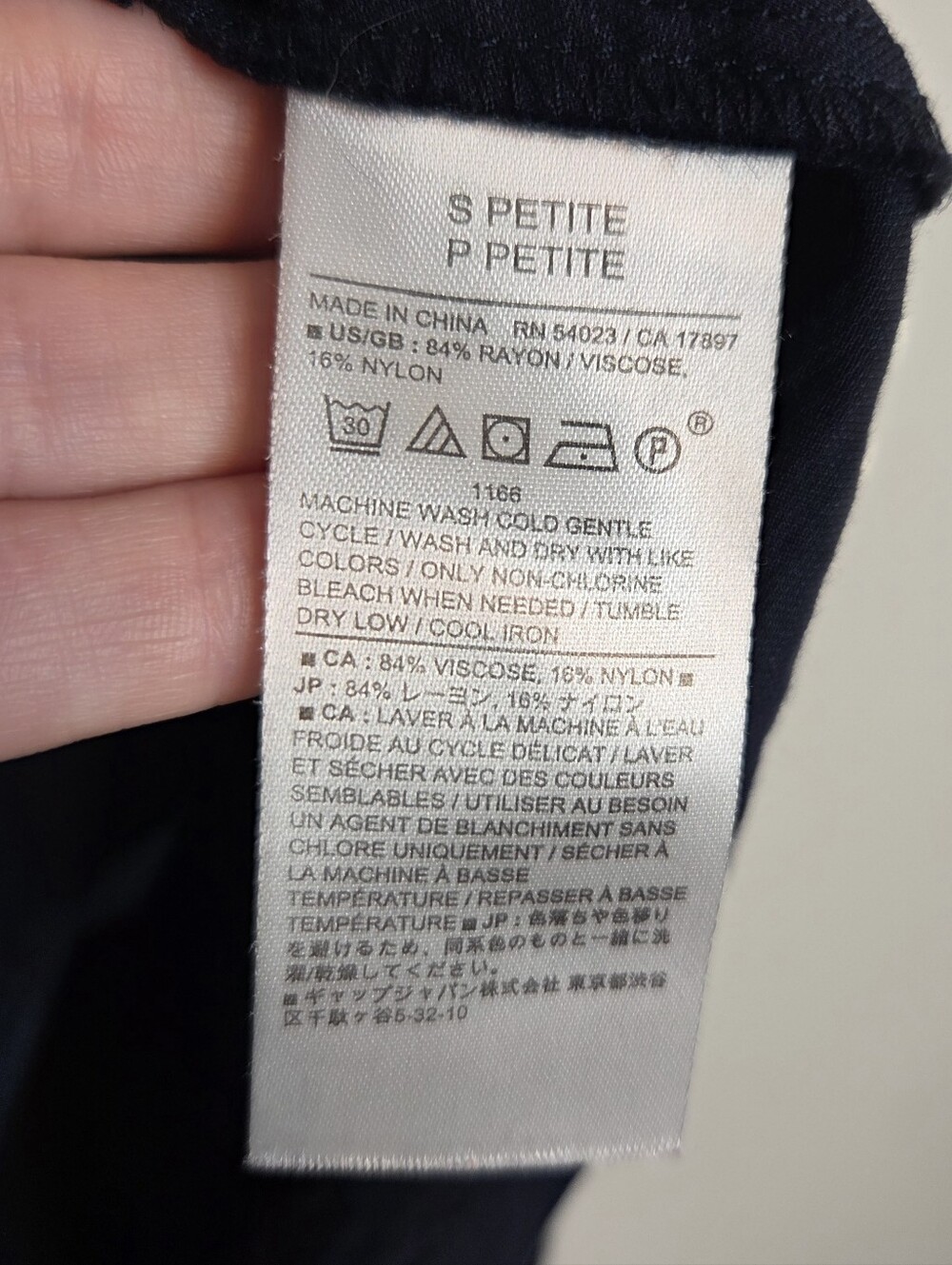 Banana Republic Petite Sleeveless Utility Blouse Navy Button Front S Petite - Picture 4 of 4